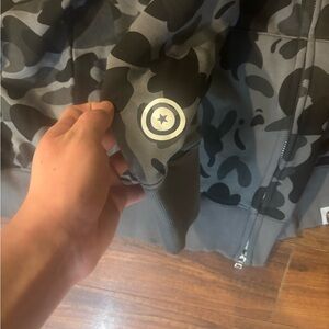 Bape Gray Camo Hoodie
